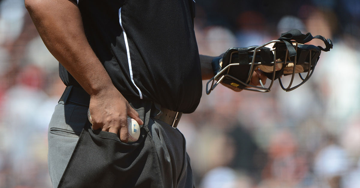 Umpire at Angels-Dodgers game injured after shattered bat hits him